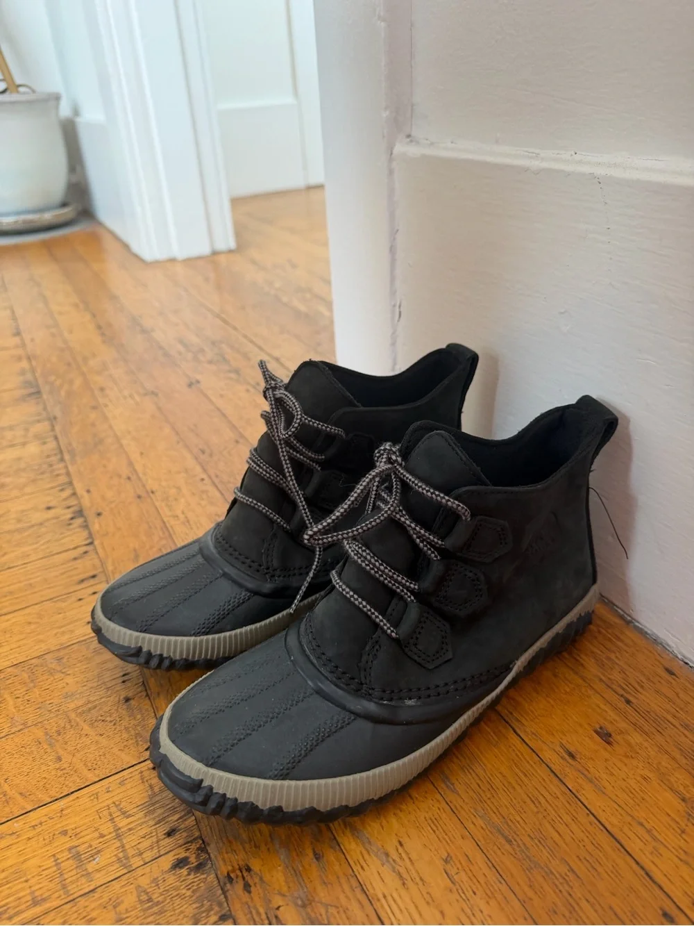 Sorel Black Rainboots, New without Tags